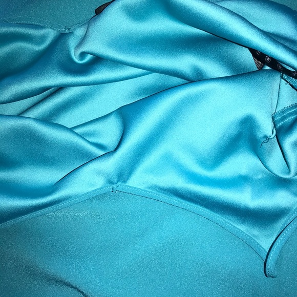 Teal Double Split Maxi Dress - Picture 6 of 8